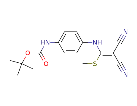 Carbamic acid, [4-[[2,2-dicyano-1-(methylthio)ethenyl]amino]phenyl]-,
1,1-dimethylethyl ester