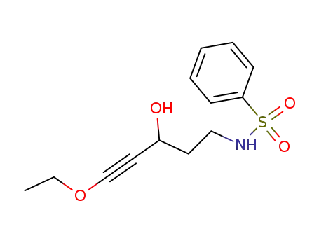 N-(5-ethoxy-3-hydroxypent-4-ynyl)benzene sulfonamide