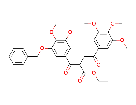 2-(3-Benzyloxy-4,5-dimethoxy-benzoyl)-4-oxo-4-(3,4,5-trimethoxy-phenyl)-butyric acid ethyl ester