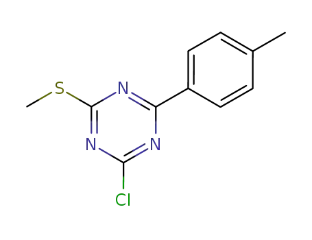 2-chloro-4-(4-methylphenyl)-6-methylthio-1,3,5-triazine