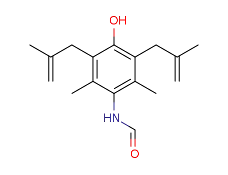 2,6-Bis(2-methyl-2-propenyl)-4-formylamino-3,5-dimethylphenol