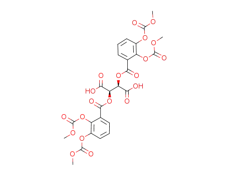 (2R,3R)-2,3-Bis-(2,3-bis-methoxycarbonyloxy-benzoyloxy)-succinic acid