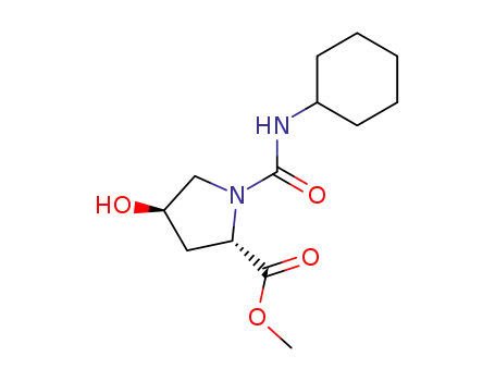 Molecular Structure of 1173195-05-5 (METHYL 1-[(CYCLOHEXYLAMINO)CARBONYL]-4-HYDROXY-2-PYRROLIDINECARBOXYLATE)