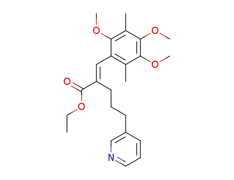 5-Pyridin-3-yl-2-[1-(2,4,5-trimethoxy-3,6-dimethyl-phenyl)-meth-(E)-ylidene]-pentanoic acid ethyl ester