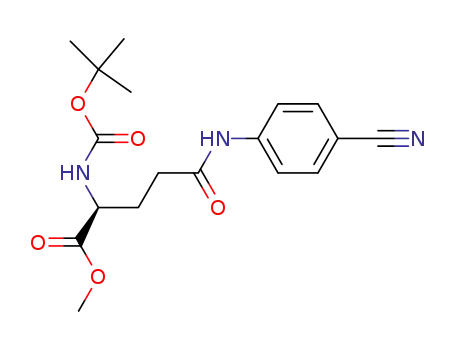 (S)-2-tert-Butoxycarbonylamino-4-(4-cyano-phenylcarbamoyl)-butyric acid methyl ester