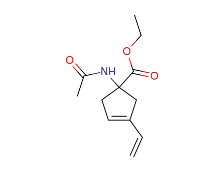 Molecular Structure of 207294-54-0 (ethyl 1-acetamido-3-cyclopentene-3-vinyl-1-carboxylate)