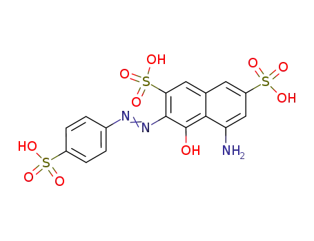 1-amino-8-naphthol-7-(4-aminosulfophenyldiazinyl)-3,6-disulfonic acid