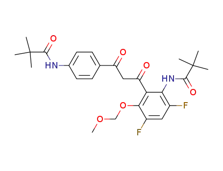 N-(2-{3-[4-(2,2-Dimethyl-propionylamino)-phenyl]-3-oxo-propionyl}-4,6-difluoro-3-methoxymethoxy-phenyl)-2,2-dimethyl-propionamide