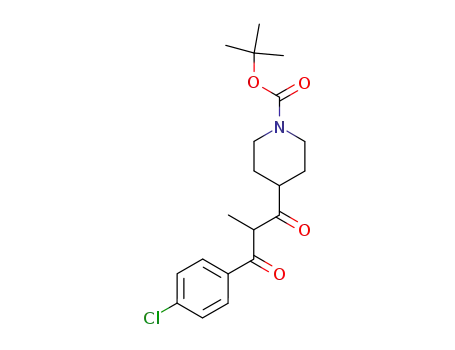4-[3-(4-Chloro-phenyl)-2-methyl-3-oxo-propionyl]-piperidine-1-carboxylic acid tert-butyl ester