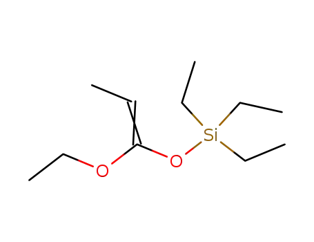 Molecular Structure of 59344-12-6 (Silane, [(1-ethoxy-1-propenyl)oxy]triethyl-)