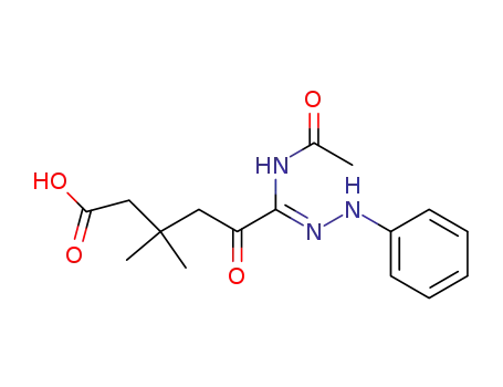 6-Acetylamino-3,3-dimethyl-5-oxo-6-(phenyl-hydrazono)-hexanoic acid