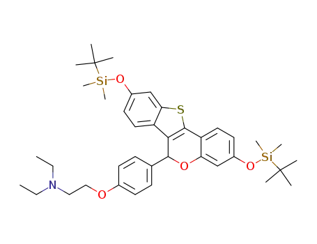 (2-{4-[3,9-Bis-(tert-butyl-dimethyl-silanyloxy)-6H-5-oxa-11-thia-benzo[a]fluoren-6-yl]-phenoxy}-ethyl)-diethyl-amine