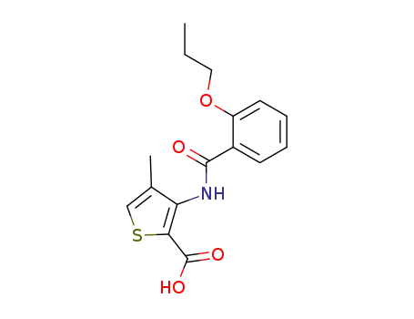 4-Methyl-3-(2-propoxy-benzoylamino)-thiophene-2-carboxylic acid