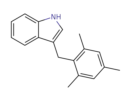 Molecular Structure of 136672-20-3 (1H-Indole, 3-[(2,4,6-trimethylphenyl)methyl]-)