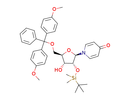 1-[(2R,3R,4R,5R)-5-[Bis-(4-methoxy-phenyl)-phenyl-methoxymethyl]-3-(tert-butyl-dimethyl-silanyloxy)-4-hydroxy-tetrahydro-furan-2-yl]-1H-pyridin-4-one