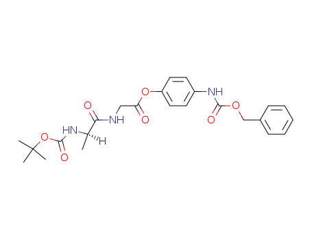 ((R)-2-tert-Butoxycarbonylamino-propionylamino)-acetic acid 4-benzyloxycarbonylamino-phenyl ester