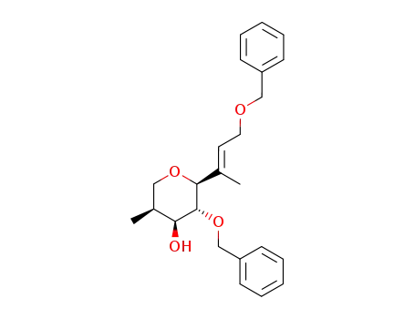 (2S,3R,4S,5S)-3-Benzyloxy-2-((E)-3-benzyloxy-1-methyl-propenyl)-5-methyl-tetrahydro-pyran-4-ol