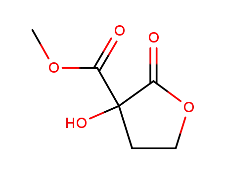 Molecular Structure of 186510-03-2 (3-Furancarboxylicacid,tetrahydro-3-hydroxy-2-oxo-,methylester(9CI))