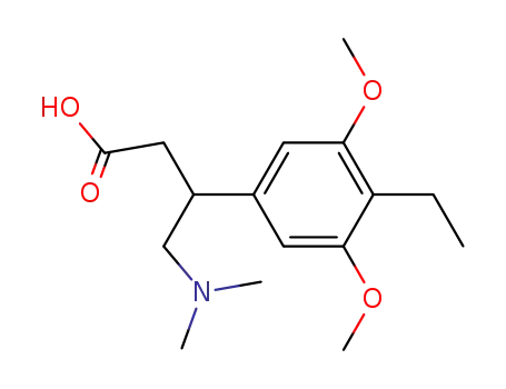 4-Dimethylamino-3-(4-ethyl-3,5-dimethoxy-phenyl)-butyric acid