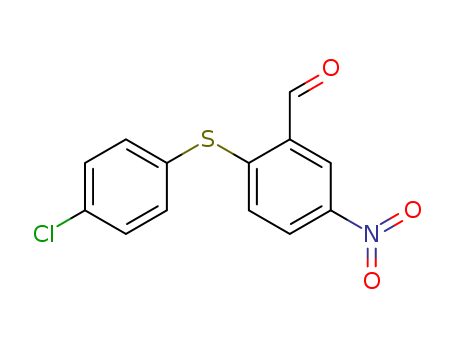 Benzaldehyde,2-[(4-chlorophenyl)thio]-5-nitro-