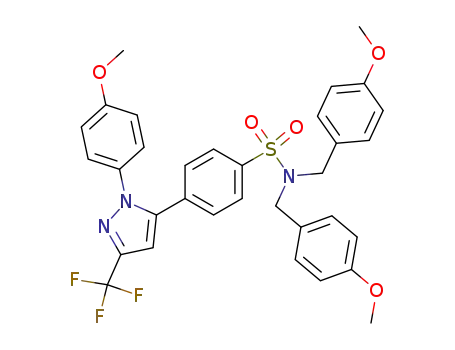 N,N-Bis-(4-methoxy-benzyl)-4-[2-(4-methoxy-phenyl)-5-trifluoromethyl-2H-pyrazol-3-yl]-benzenesulfonamide