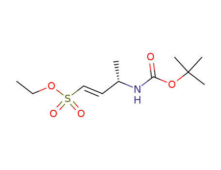Molecular Structure of 168984-64-3 ((E)-(S)-3-tert-Butoxycarbonylamino-but-1-ene-1-sulfonic acid ethyl ester)