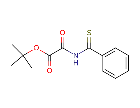 Molecular Structure of 178408-14-5 (tert-butyl benzenecarbonothioylcarbamoylformate)