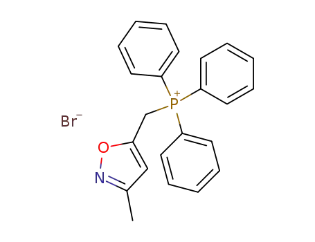 Molecular Structure of 61858-76-2 (Phosphonium, [(3-methyl-5-isoxazolyl)methyl]triphenyl-, bromide)