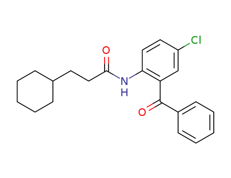 N-(2-benzoyl-4-chlorophenyl)-3-cyclohexylpropanamide