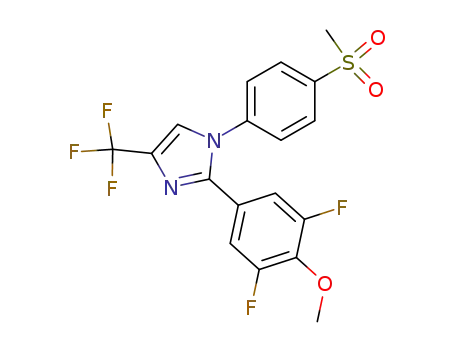 1H-Imidazole,
2-(3,5-difluoro-4-methoxyphenyl)-1-[4-(methylsulfonyl)phenyl]-4-(trifluoro
methyl)-