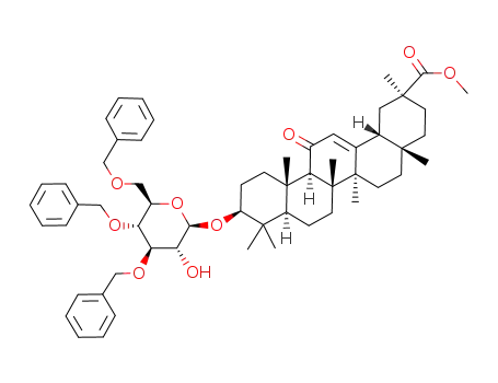 methyl (3β)-3-(3,4,6-tri-O-benzyl-β-D-glucopyranosyloxy)-11-oxoolean-12-en-30-oate