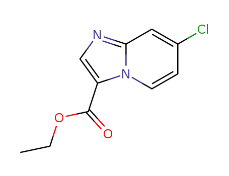 Molecular Structure of 1296201-68-7 (Imidazo[1,2-a]pyridine-3-carboxylic acid, 7-chloro-, ethyl ester)
