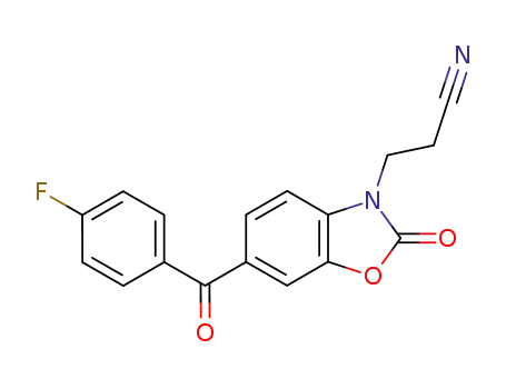 3-[6-(4-Fluoro-benzoyl)-2-oxo-benzooxazol-3-yl]-propionitrile