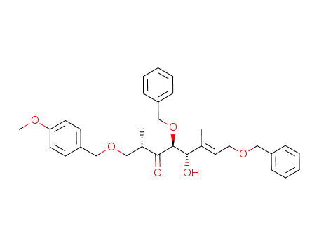 (E)-(2S,4S,5S)-4,8-Bis-benzyloxy-5-hydroxy-1-(4-methoxy-benzyloxy)-2,6-dimethyl-oct-6-en-3-one