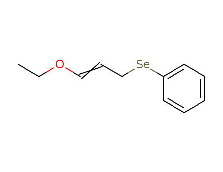Benzene, [(3-ethoxy-2-propenyl)seleno]-