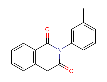 Molecular Structure of 106110-70-7 (1,3(2H,4H)-Isoquinolinedione, 2-(3-methylphenyl)-)