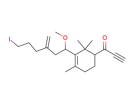 1-(6-Iodo-1-methoxy-3-methylenehexyl)-5-(1-oxoprop-2-ynyl)-2,6,6-trimethylcyclohex-1-ene