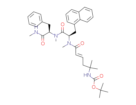 [(E)-1,1-Dimethyl-4-(methyl-{(R)-1-[methyl-((R)-1-methylcarbamoyl-2-phenyl-ethyl)-carbamoyl]-2-naphthalen-1-yl-ethyl}-carbamoyl)-but-3-enyl]-carbamic acid tert-butyl ester