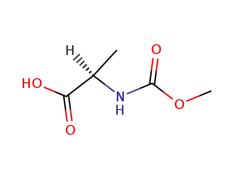 Molecular Structure of 171567-85-4 (D-Alanine, N-(methoxycarbonyl)- (9CI))