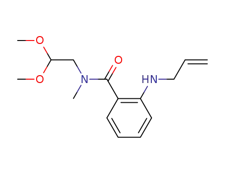 Molecular Structure of 266329-99-1 (2-allylamino-<i>N</i>-(2,2-dimethoxy-ethyl)-<i>N</i>-methyl-benzamide)