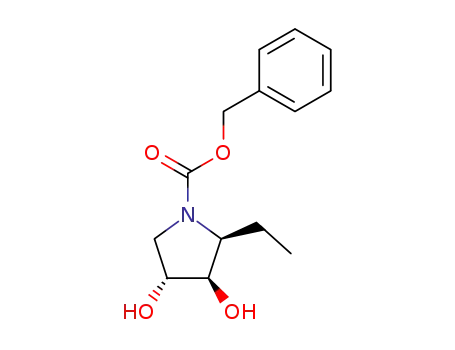 (2S,3R,4R)-1-benzyloxycarbonyl-3,4-dihydroxy-2-ethylpyrrolidine