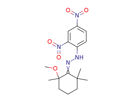 Molecular Structure of 13155-75-4 ((2Z)-1-(2,4-dinitrophenyl)-2-(2-methoxy-2,6,6-trimethylcyclohexylidene)hydrazine)