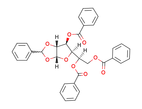 Molecular Structure of 22154-75-2 (1-O,2-O-Benzylidene-α-D-glucofuranose tribenzoate)