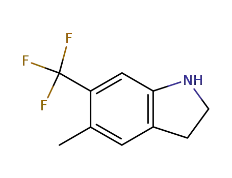Molecular Structure of 200711-22-4 (6-(trifluoromethyl)-5-methylindoline)
