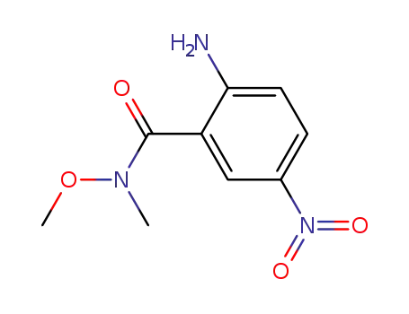 Molecular Structure of 628300-35-6 (2-Amino-N-methoxy-N-methyl-5-nitrobenzamide)