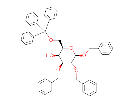 Molecular Structure of 97058-70-3 (2.3-Di-O-benzyl-6-O-triphenylmethyl-benzyl-β-D-galactopyranosid)