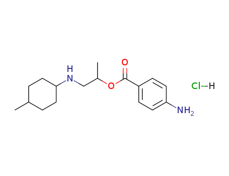 2-(4-aminobenzoyl)oxypropyl-(4-methylcyclohexyl)azanium chloride