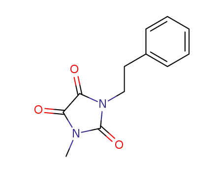 Molecular Structure of 67867-43-0 (Imidazolidinetrione, methyl(2-phenylethyl)-)