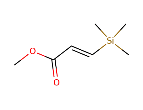 Molecular Structure of 42201-68-3 (2-Propenoic acid, 3-(trimethylsilyl)-, methyl ester, (2E)-)
