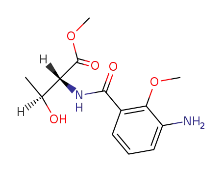 <i>N</i>-(3-amino-2-methoxy-benzoyl)-DL-threonine methyl ester